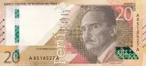 Peru 20 Soles - José Maria Arguedas - Condor - 2019 (2022) - Serial A - P.NEW