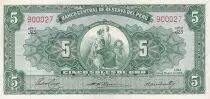 Peru 5 Soles, Liberty - 1956 - Serial J23