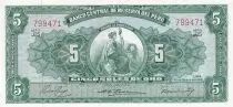 Peru 5 Soles, Liberty - 1956 - Serial J25