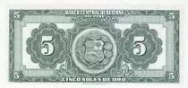 Peru 5 Soles, Liberty - 1956 - Serial J25