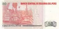 Peru 50 Intis Nicolas de Pierola - Workers - 1987