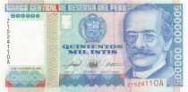 Peru 500000 Intis - ND (1989) - Replacement - P.147