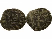 Philip III / IV - Denier Tournois with Round O - 1280 / 1290