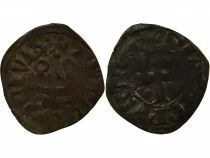 Philip III / IV - Denier Tournois with Round O - 1280 / 1310