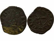 Philip III / IV - Denier Tournois with Round O - 1280 / 1310