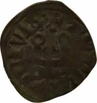 Philip III / IV - Denier Tournois with Round O - 1280 / 1310
