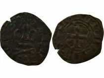 Philip III / IV - Denier Tournois with Round O - 1280 / 1310