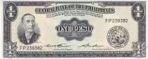 Philippinen 1 Peso - Mabini - Church - Serial FP - 1949 - P.133