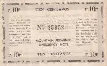 Philippinen 10 Centavos - Mountain - 1942 - P.S592