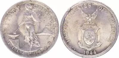 Philippinen 50 Centavos - United States of America - 1944 S - XF
