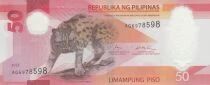 Philippinen 50 Piso - Leopard - Pisces - Polymer - 2025 - AG Series