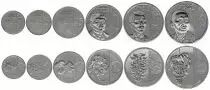 Philippinen Set of 6 coins - 1, 5, 25 sentimos 1, 5 , 10 Piso - 2017-2018 - UNC