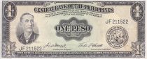 Philippines 1 Peso - Mabini - Church - Serial JF - 1949 - P.133