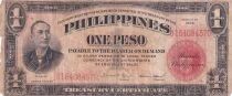 Philippines 1 Peso - Mabini - Design orange - 1936 - S&eacute;rie DD