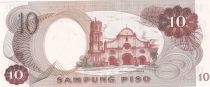 Philippines 10 Piso - A. Mabini - Church - ND (1969) - P.144b