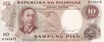 Philippines 10 Piso - A. Mabini - Eglise - ND (1969) - P.144a