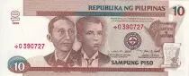 Philippines 10 Piso - Apolinario Mabini & Andres Bonifacio - 1993 - * Replacement - P.187fr