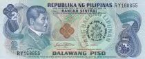 Philippines 2 Piso - J. Rizal - Declaration of Independence - 1981 - Serial RY168653
