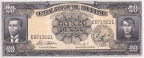 Philippines 20 Pesos - A. Bonifacio & E. Jacinto - Série EB - 1949 - P.137e