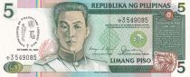 Philippines 5 Piso - Emilio Aguinaldo - 1987 - * Replacement - P.168br