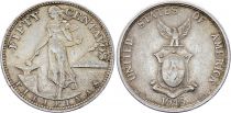 Philippines 50 Centavos - United States of America - 1945 S - VF - KM.183
