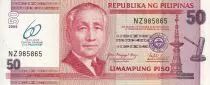 Philippines 50 Piso - 60th anniversary  of the Central Bank of Philippines - 2009 - Serial NZ - P.201