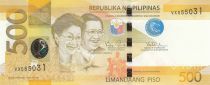 Philippines 500 Piso 2013 -  Benigno Aquino - Manila