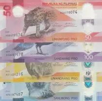 Philippines Set 50-100-500-1000 Pisos - Polymer - 2024-2025