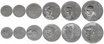 Philippines Set of 6 coins - 1, 5, 25 sentimos 1, 5 , 10 Piso - 2017-2018 - UNC