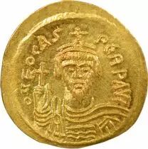 Phocas - Gold Solidus, Class IIIa - 603 / 607 Constantinople