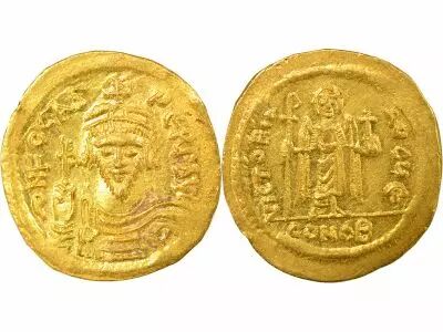 Phocas - Gold Solidus, Class IIIa - 603 / 607 Constantinople