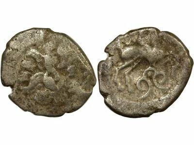 Pictones - Silver Drachm, with winged Horseman - 120 / 80 BC