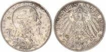 Pi&egrave;ce 2 mark Argento Fr&eacute;d&eacute;ric I de Bade 1902 G Karlsruhe