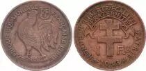 Pièce AEF 1 franc Copper 1943