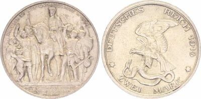 Pi�ce Alemania 2 mark Plata 1913