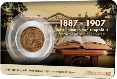 Pi�ce Belgien 1 centime Kupfer 1887-1907