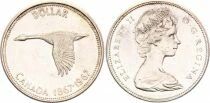 Pi&egrave;ce Canad&aacute; 1 dollar Plata Elisabeth II, Reine d\'Angleterre et du Commonwealth 1967 Ottawa
