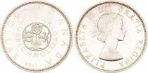 Pi&egrave;ce Canad&aacute; 1 Plata Elisabeth II, Reine d\'Angleterre et du Commonwealth 1964 Ottawa
