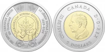 Pi&egrave;ce Canada 2 dollars Bi-metallic Charles III 2026 Ottawa