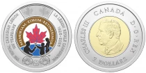 Pi&egrave;ce Canada 2 dollars Bi-metallic Charles III 2026 Ottawa