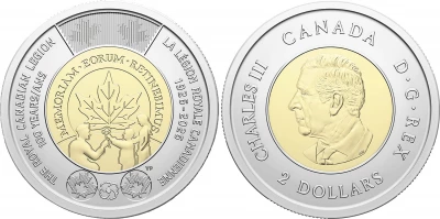 Pi�ce Canad� 2 dollars bimet�lica Charles III 2026 Ottawa