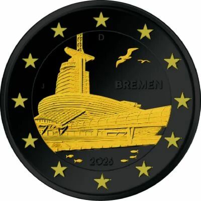 Pi�ce Deutschland 2 euros Bimetal 2026