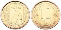 Pi&egrave;ce Estados de &Aacute;frica Central 10 francs Lat&oacute;n 2024