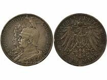 Pi&egrave;ce Etats Allemands (Prusse) 2 mark Argento Guillaume II de Prusse 1901 A Berlin