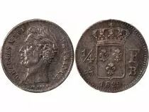 Pièce France 01-avr franc Silver Charles X 1829 B Rouen