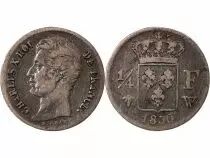 Pièce France 01-avr franc Silver Charles X 1830 W Lille