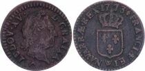 Pi&egrave;ce France 1/2 sol Copper Louis XV 1773 W Lille