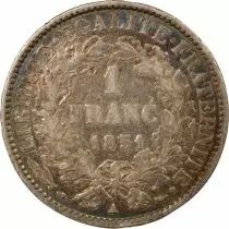 Pi&egrave;ce France 1 franc Silver 1851 A Paris