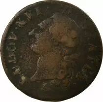 Pièce France 1 sol Copper Louis XVI 1791 R Orléans