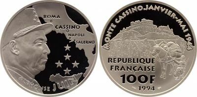 Pi�ce France 100 francs Silver 1994 A Paris